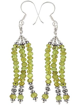 Faceted Peridot Earrings