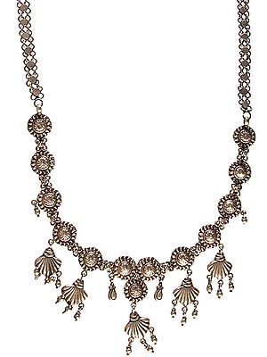 Necklace with Crab and Palm-leaf Design