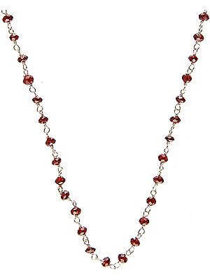 Faceted Garnet Necklace
