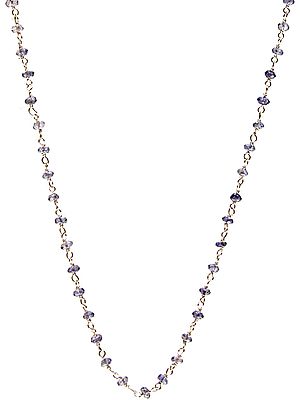 Faceted Iolite Beaded Chain to Hang Your Pendant On