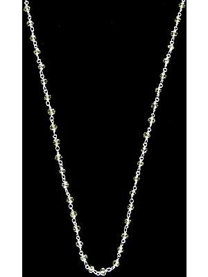 Faceted Peridot Beaded Chain to Hang Your Pendant On