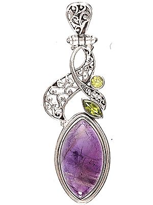 Amethyst and Peridot Pendant