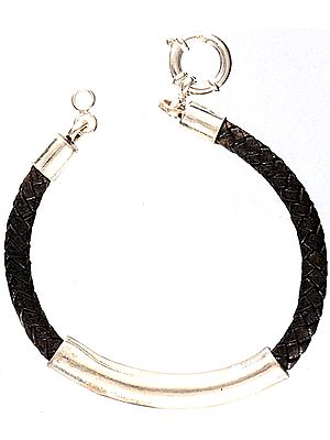 Sterling Lather Bracelet