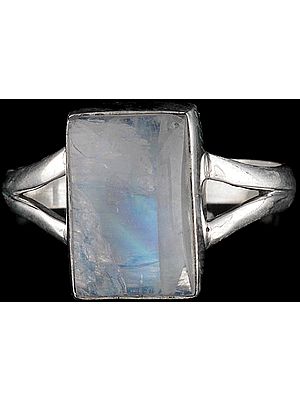 Rainbow Moonstone Ring