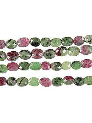 Faceted Ruby Zoisite Ovals