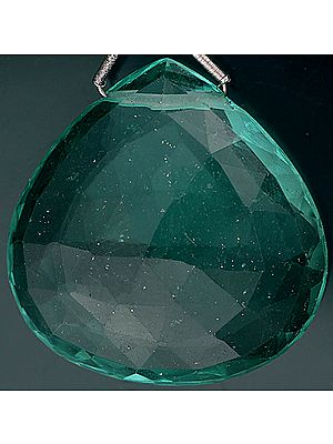 Faceted Green Fluorite Briolette (Price Per Piece)