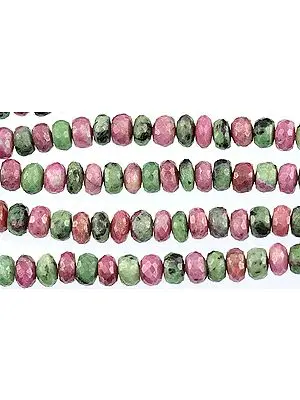 Faceted Ruby Zoisite Rondells