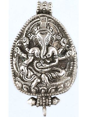 Lord Ganesha Sterling Pendant