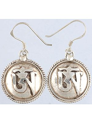 Tibetan Om (AUM) Earrings