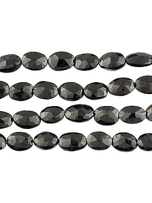 Faceted Black Onyx Ovals