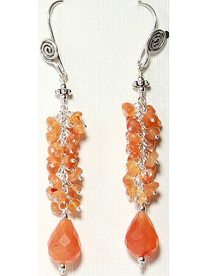 Faceted Carnelian Earrings