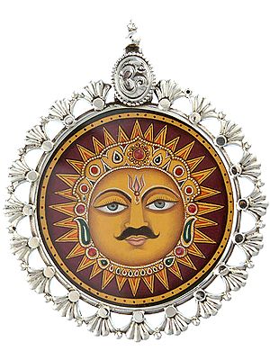 Fine Pendant of Sun God Surya