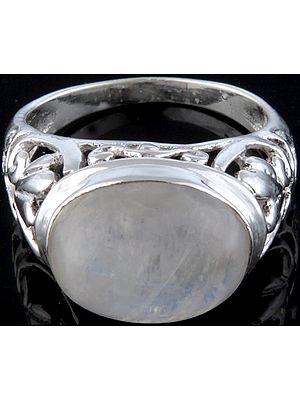 Rainbow Moonstone Ring