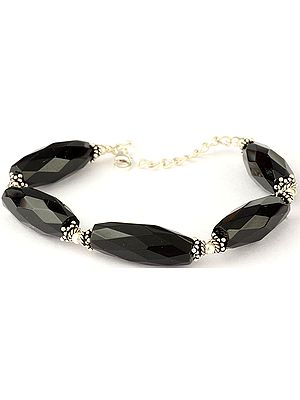 Faceted Black Onyx Bracelet