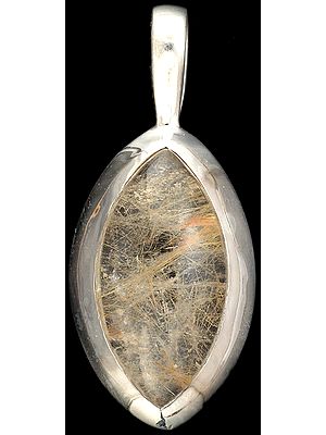 Rutilated Quartz Marquis Pendant