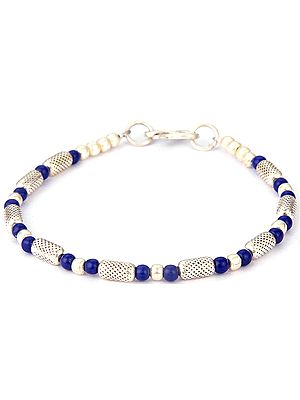 Lapis Lazuli Beaded Bracelet