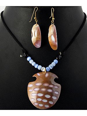 MOP Necklace with Earrings Set