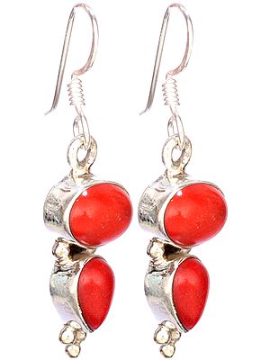 Red Stone Earrings