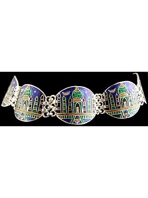 Taj Mahal Meenakari Bracelet