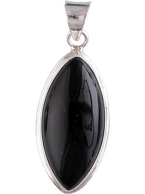 Black Onyx Marquis Pendant