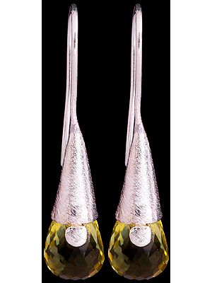 Faceted Lemon Topaz Earrings