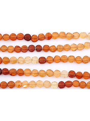Faceted Hessonite Coins