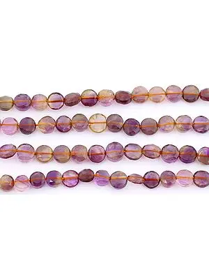 Faceted Ametrine Coins