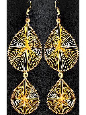 Earrings with Thread Work
