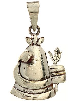 Shiva Linga Pendant with Trident and Serpent