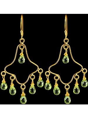 Faceted Peridot Earrings