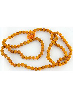 Turmeric Mala (Rosary) of 108 Beads for Chanting