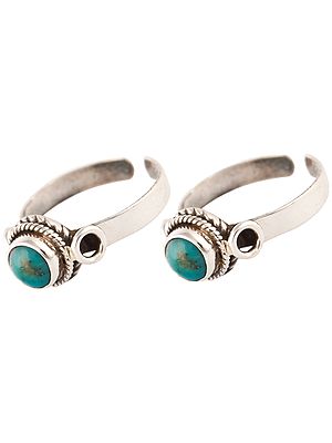 Turquoise Toe Rings (Price Per Pair)