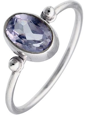 Faceted Crystal Ring