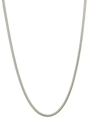 Sterling Chain Necklace with Spring Lock