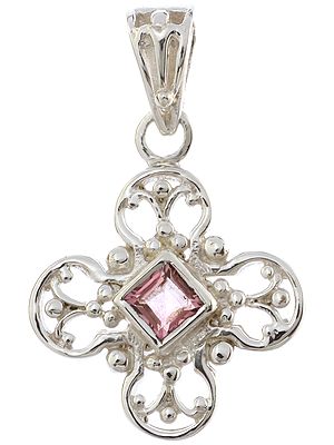 Faceted Pink Tourmaline Pendant