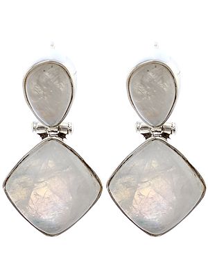 Rainbow Moonstone Earrings