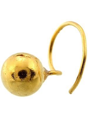 Gold Pearl Nose Stud
