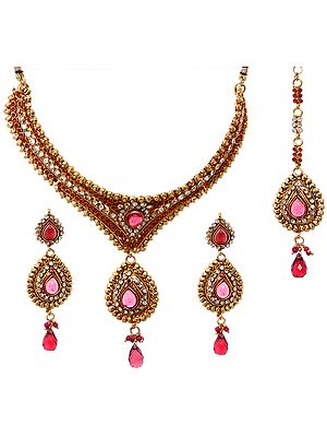 Polki Pink Choker Set