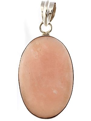 Pink Opal Oval Pendant