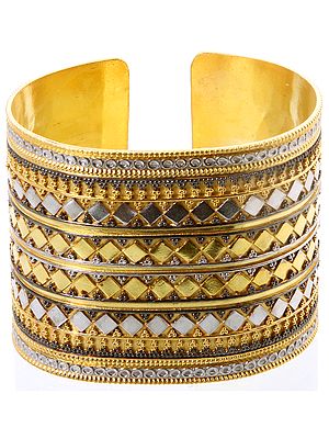 Sterling Gold Plated Cuff Bracelet