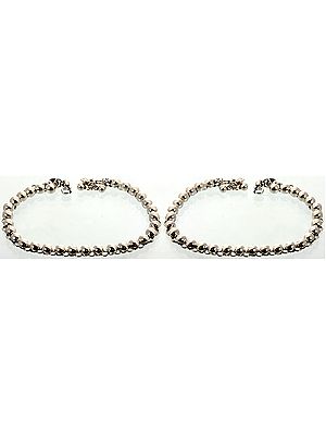 Sterling Pearl Anklets (Price Per Pair)