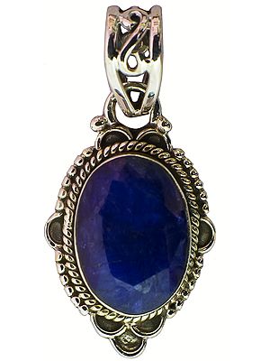 Faceted Sapphire Pendant