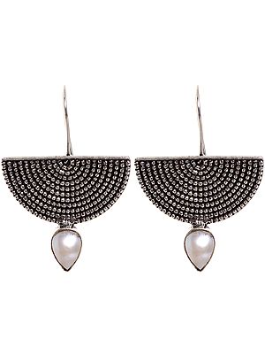 Pearl Semi Circle Earrings