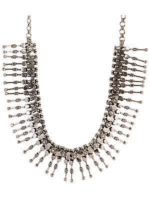 Adjustable Choker with Harsingar Flower Design