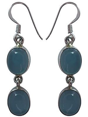 Blue Chalcedony Earrings