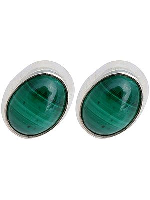 Malachite Post Earrings