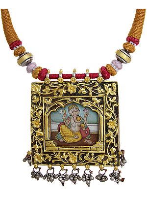 Lord Ganesha Cord Necklace