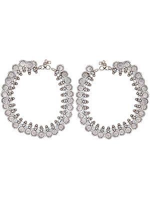 Sterling Discs Anklets (Price Per Pair)