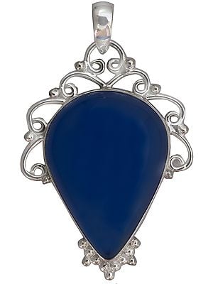 Blue Chalcedony Pendant