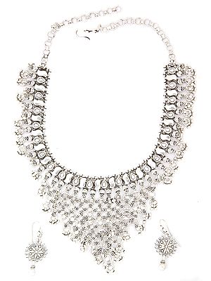 Sterling Necklace and Earrings Set